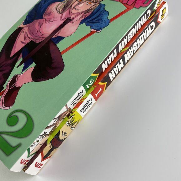 Chainsaw Man Manga Volumes 1-2 Tatsuki Fujimoto English Vol 1, 2 Action Horror - Picture 8 of 11